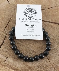 Bracelet Shungite perles 8mm, 1 part